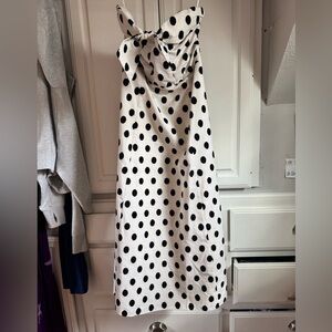 Black and White Polka Dot Dress Sézane